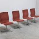 Early set of 4 'Oxford' swivel chairs by Arne Jacobsen for Fritz Hansen, 1966