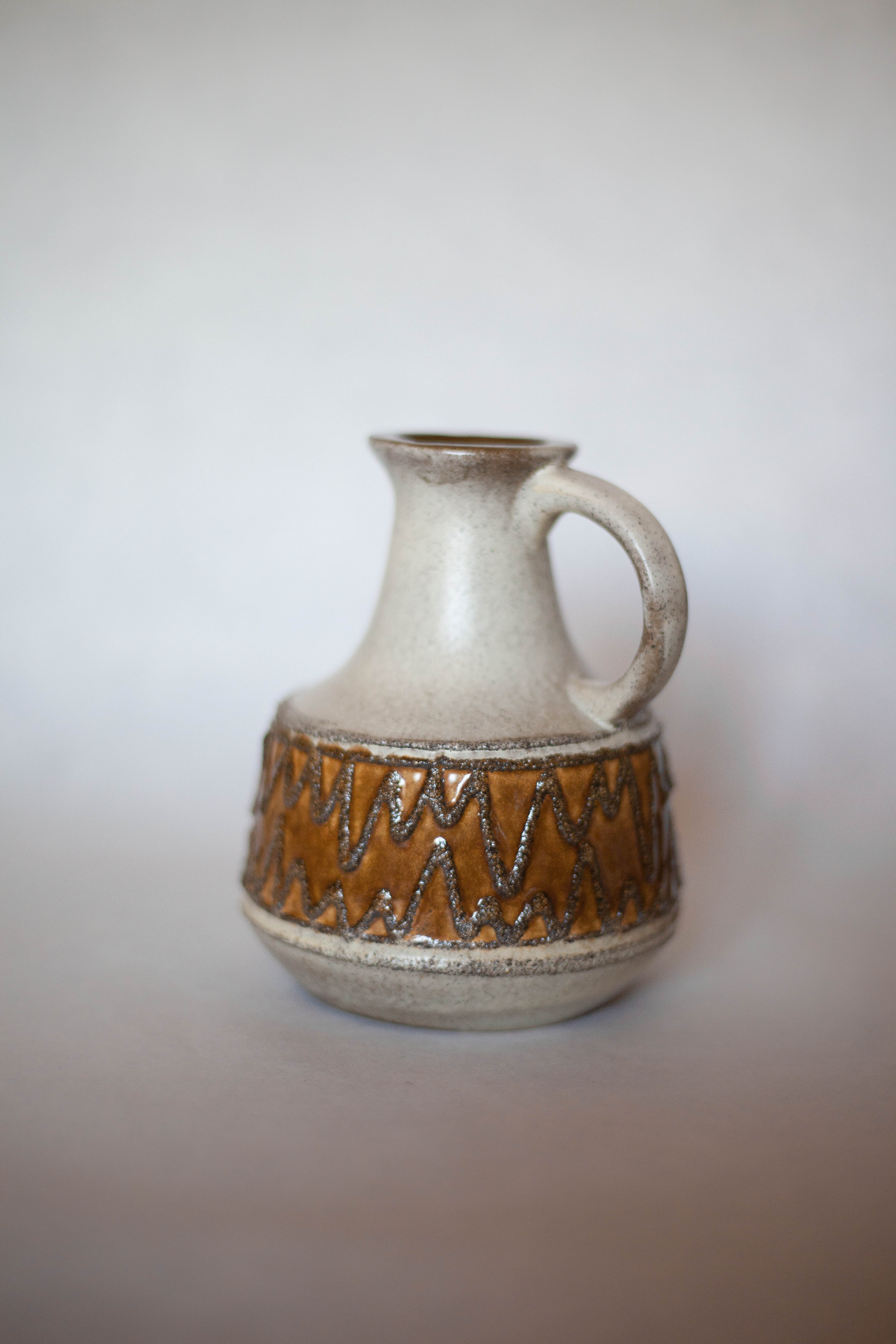 Ceramic vase 4077 VEB Haldensleben, decorative vase, made in Germany