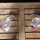Old pair of cristal d'arques candle holders vintage crystal