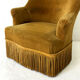 Fauteuil crapaud ocre