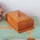 Handcrafted wooden box in art deco style, vintage