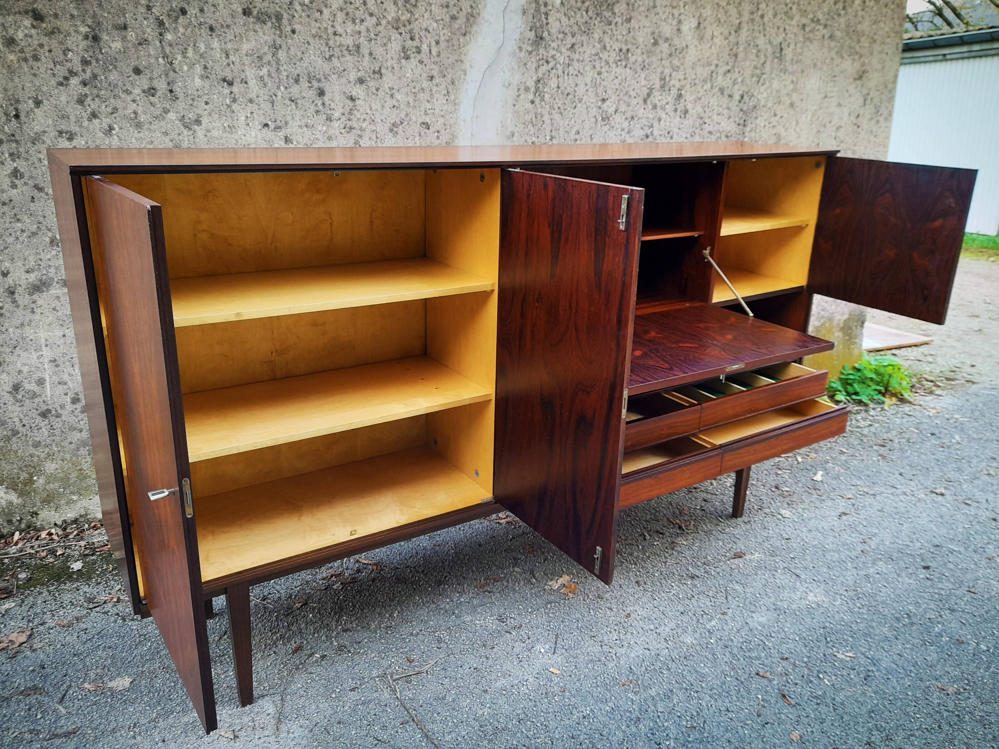 Large Scandinavian rosewood sideboard