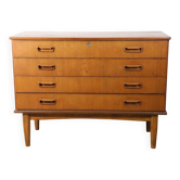 Scandinavian teak chest of drawers, 1960
