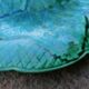 Gien vine leaf dessert plate in Vintage barbotine.