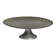 Cake stand on pedestal in glass with peacock feather effect D33 H10
