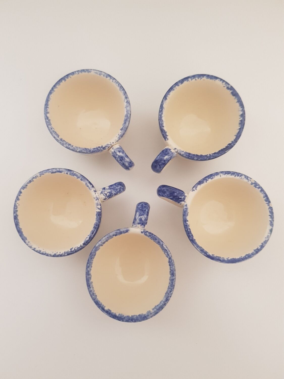 5 Quimper egg cups