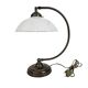 Banker's lamp - table lamp - opaline glass - brass - 3rd quarter of the 20t