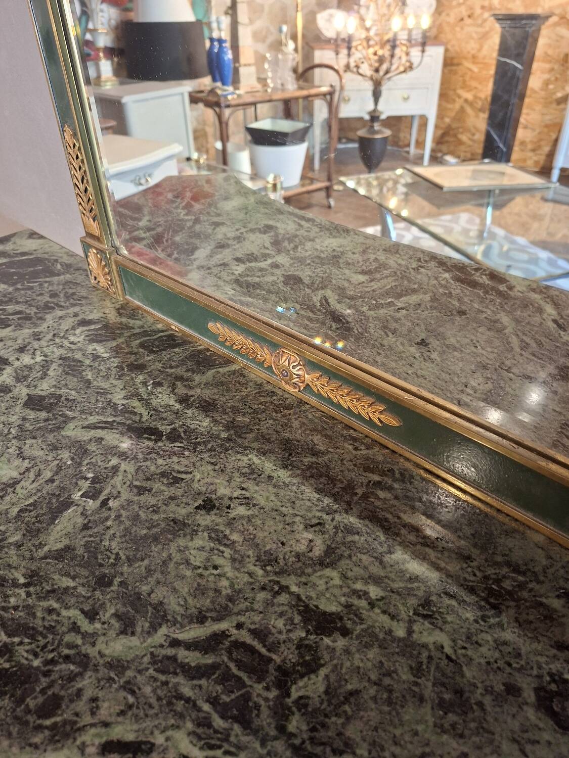 Console table and mirror set