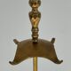 Neoclassical Brass Fire Tool Set with Arch and Ornate Balls.