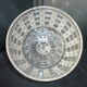 Antique cheese bell on its molded pressed glass tray