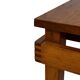 Vintage Pinewood Slatted Coffee Table Design 1970s