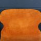 Ensemble de salle à manger italien vintage des années 20 en suede orange par willy rizzo c.1970