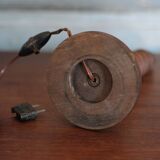 Turned wood lamp base, wooden lamp, table lamp, bedside lamp, lamp