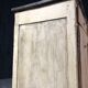 Old patinated painted wooden sideboard