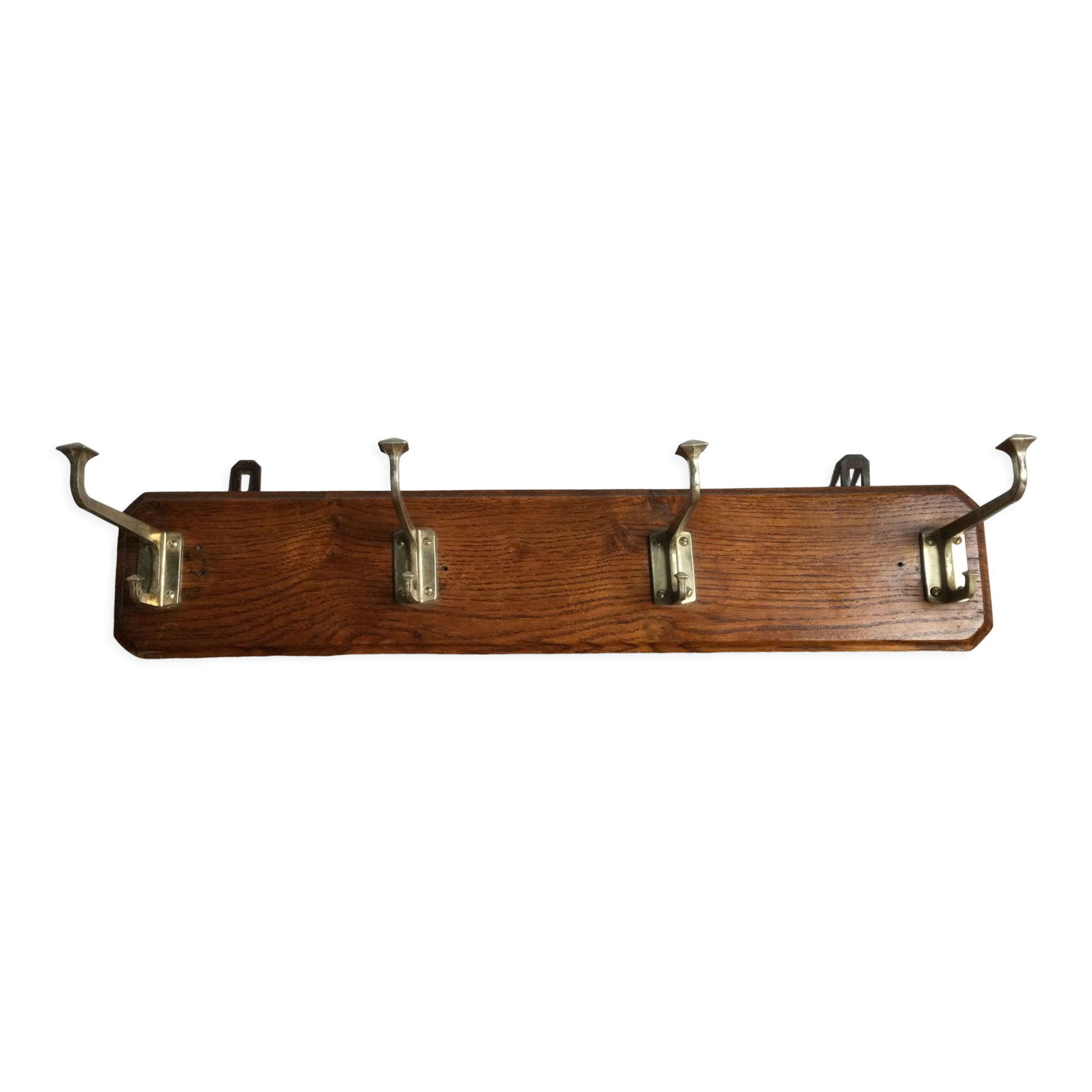 Coat rack 4 hooks art deco