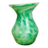 Blown glass vase with flared neck, vintage