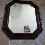 Antique octagonal mirror