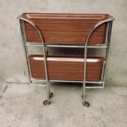 Table roulante et pliable années 70