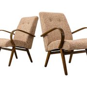 Vintage Armchairs, By J. Smidek For Ton, Czechoslovakia, 1960's, set of 2