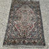 Persian wool and silk rug