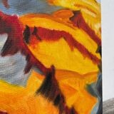 Sunny mountain painting