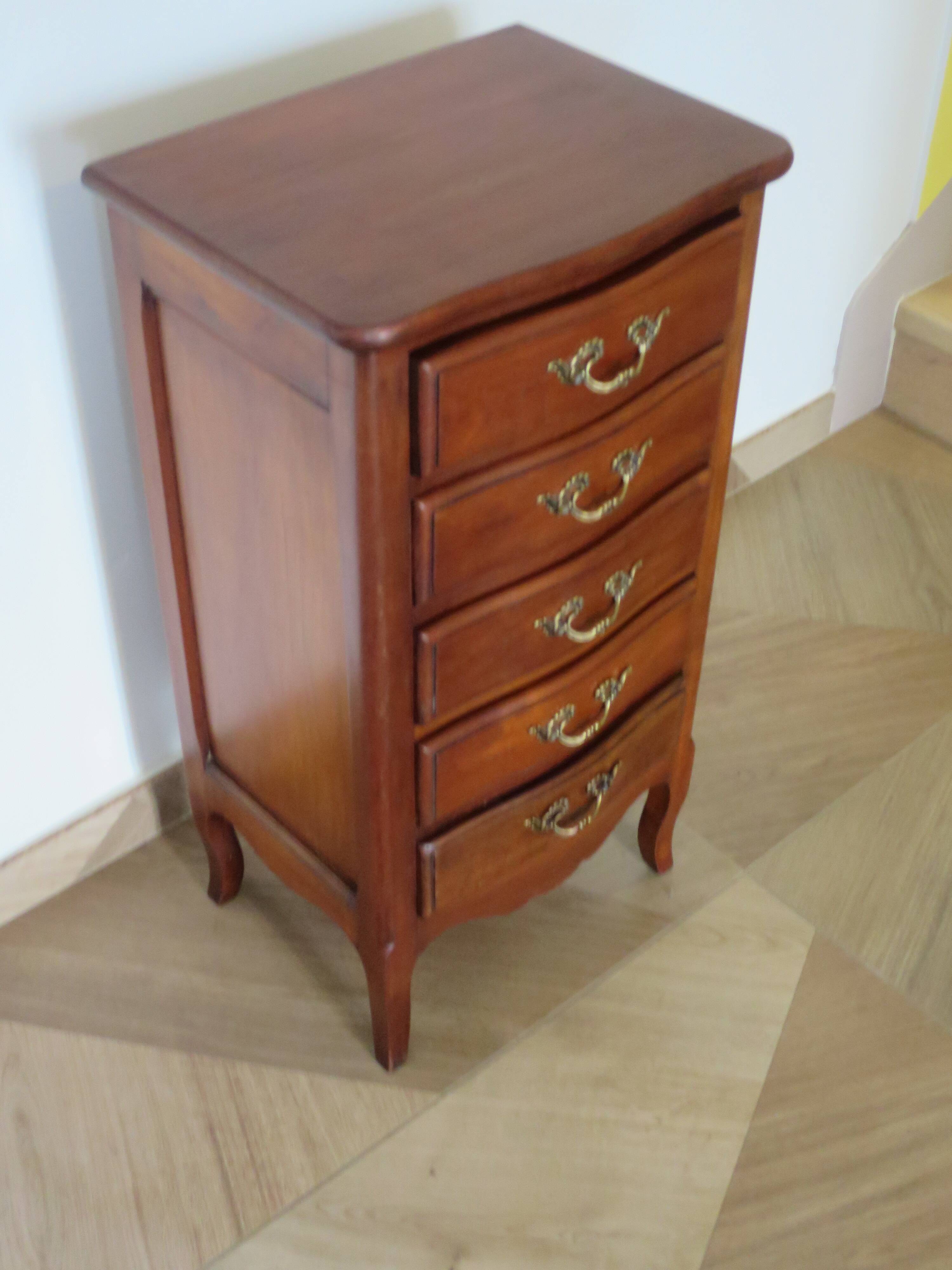 Rare - Petit semainier - petite commode - 5 tiroirs - Style Louis XV