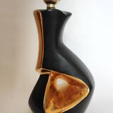 Lampe céramique or
