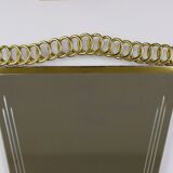 Josef Frank Attr. Mid-Century Brass Loop Wall Mirror, Austria, 1950s