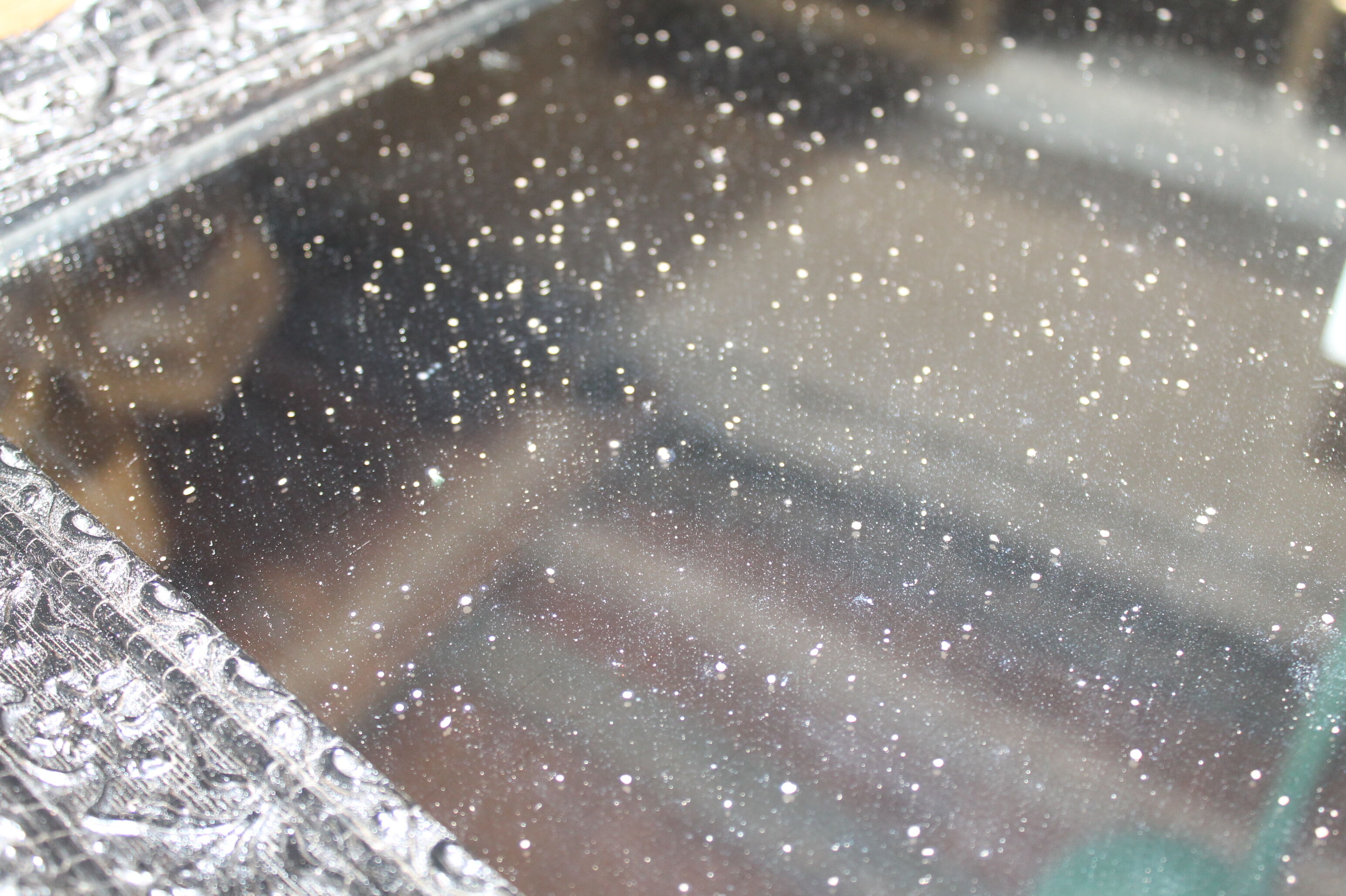 Mirror molded black frame 48x58cm