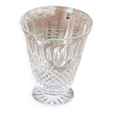 Carafe en verre et cristal transparent, ciselées, motif ananas ancienne