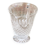Carafe in transparent glass and crystal, chiseled, old pineapple pattern