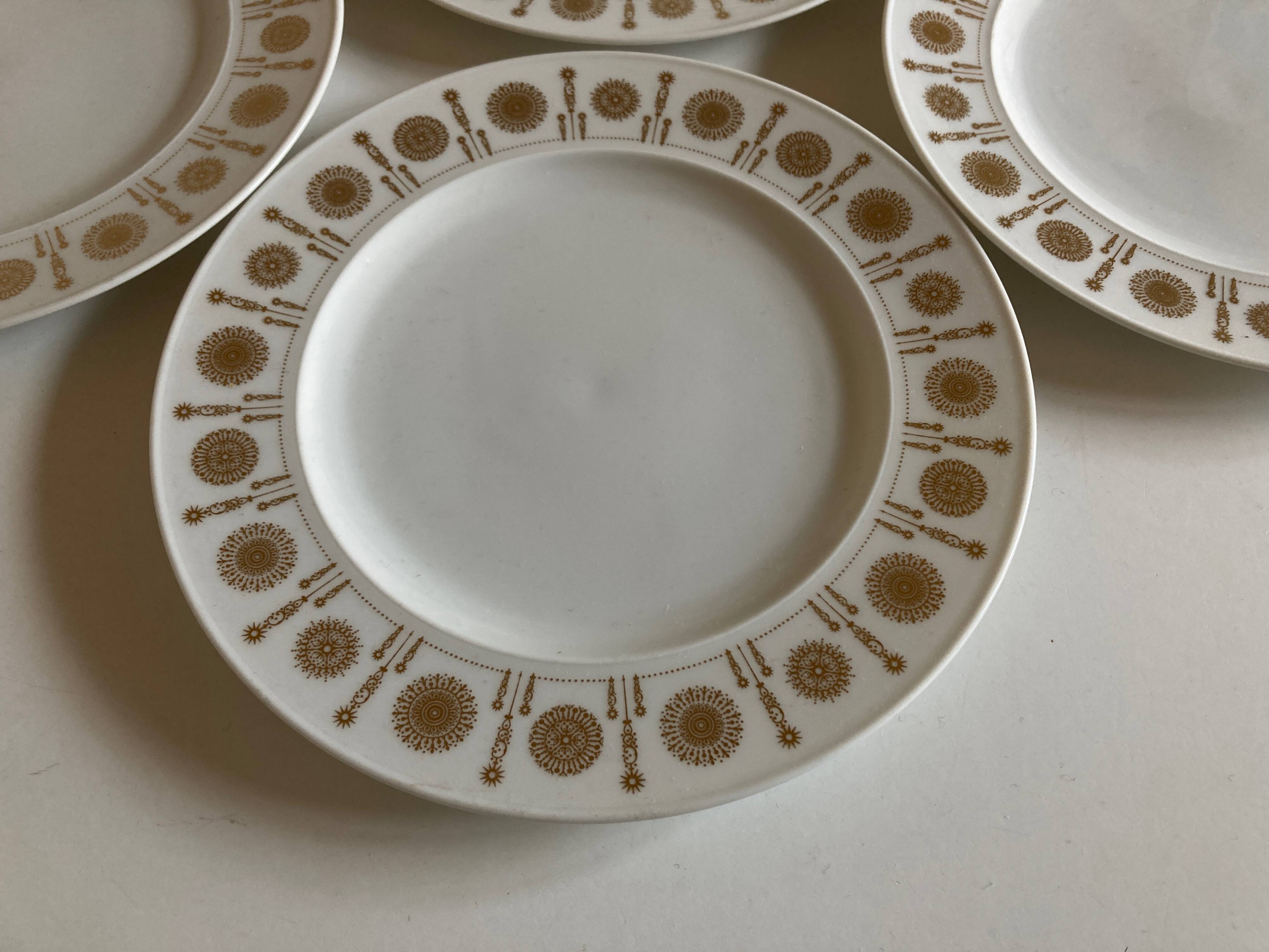 Set of 4 Bjorn Wiinblad Rosenthal plates 1960 Scandinavian