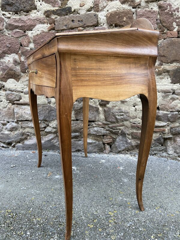 Bureau scriban bonheur du jour noyer 1920s scriban à système
