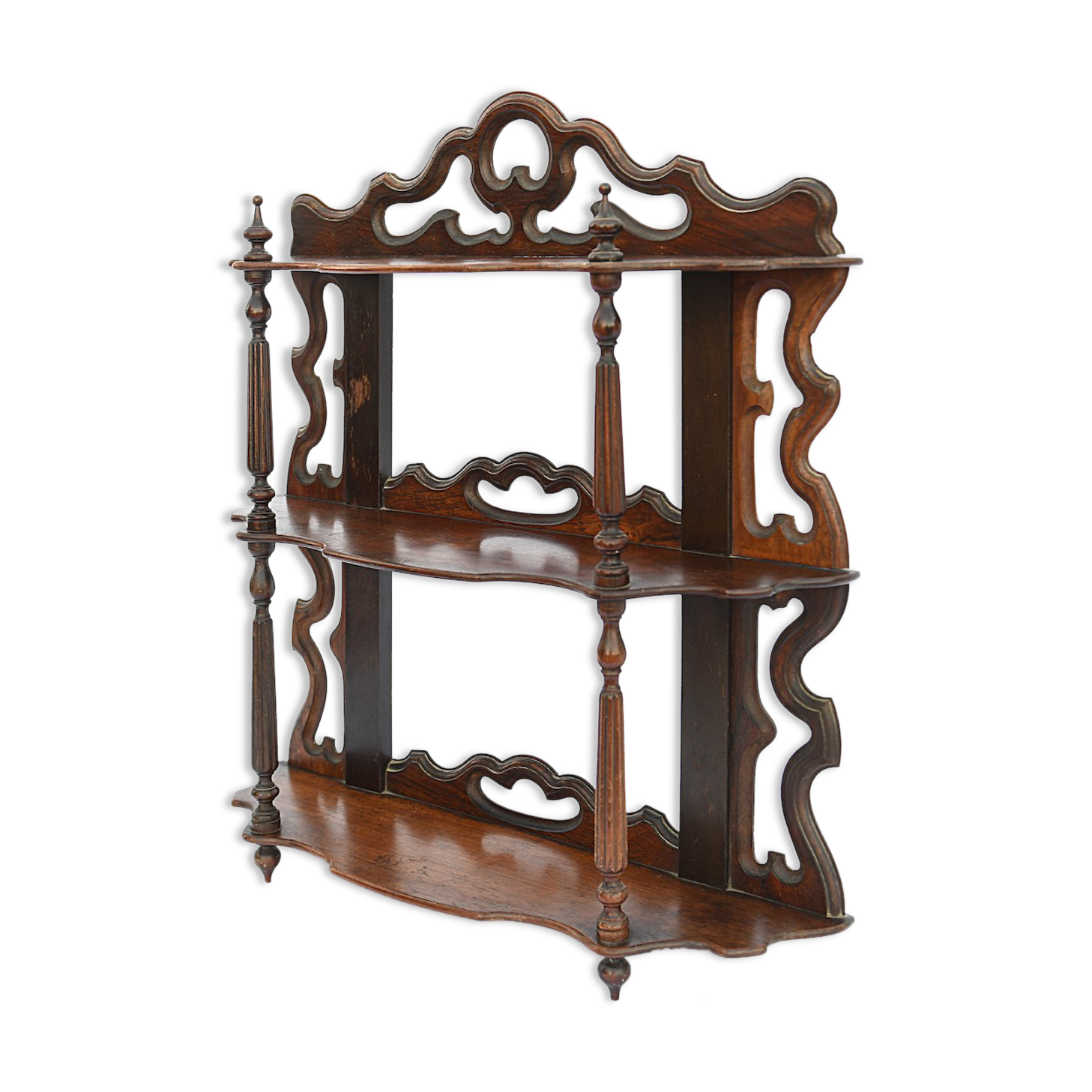 Rosewood wall shelf
