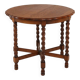 Table d'appoint en chêne massif sculptée et tournées, France, vers 1890