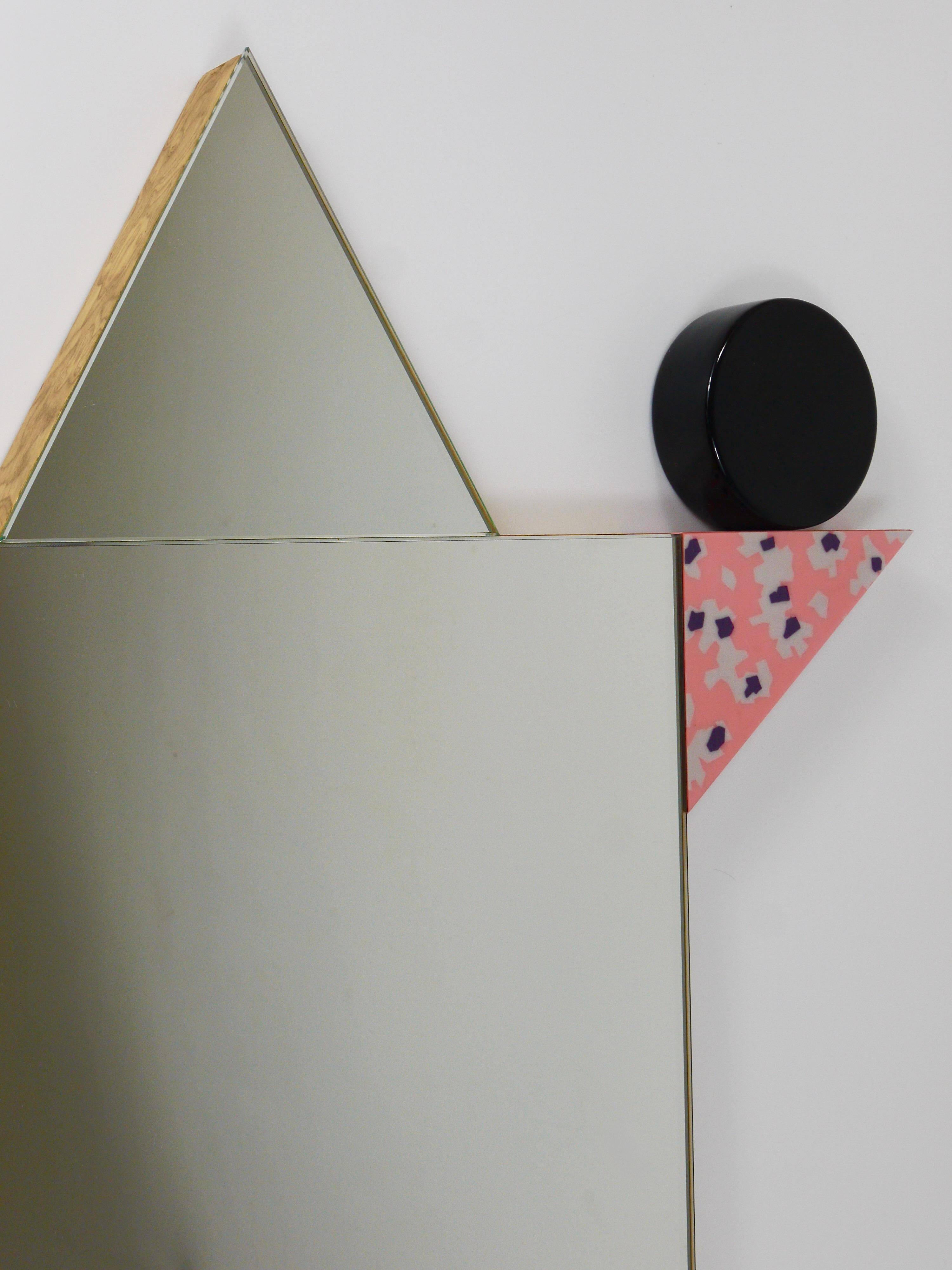 Ettore Sottsass Memphis Milano Diva Wall Mirror Vintage, Italy, 1984