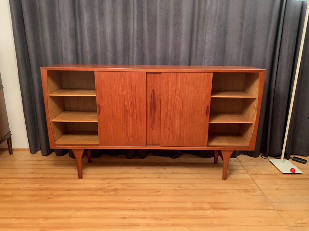 Danish highboard by Henning Kjaernulf for Bruno Hansen, 1960s