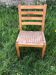 Chaise bois et corde vintage années 60