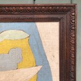Abstract painting on panel