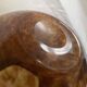Vase en verre ambré