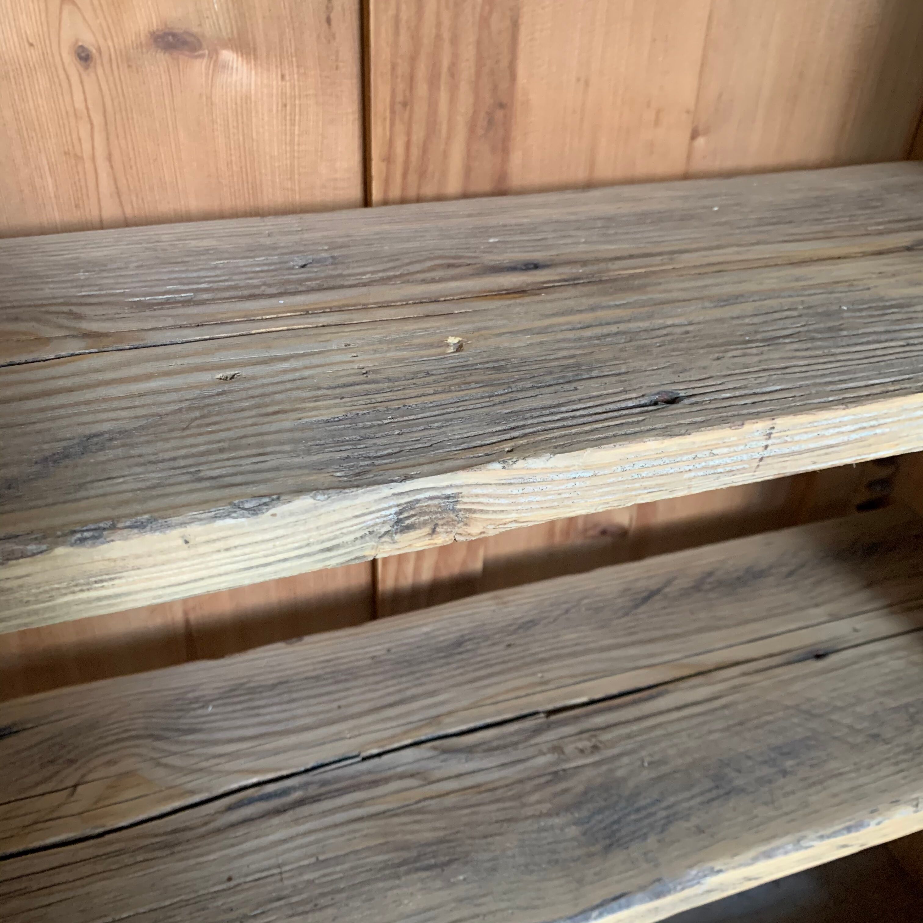 Vintage Parisian almond green confectioner buffet