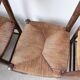 Série de 6 chaises paille et chêne beauche
