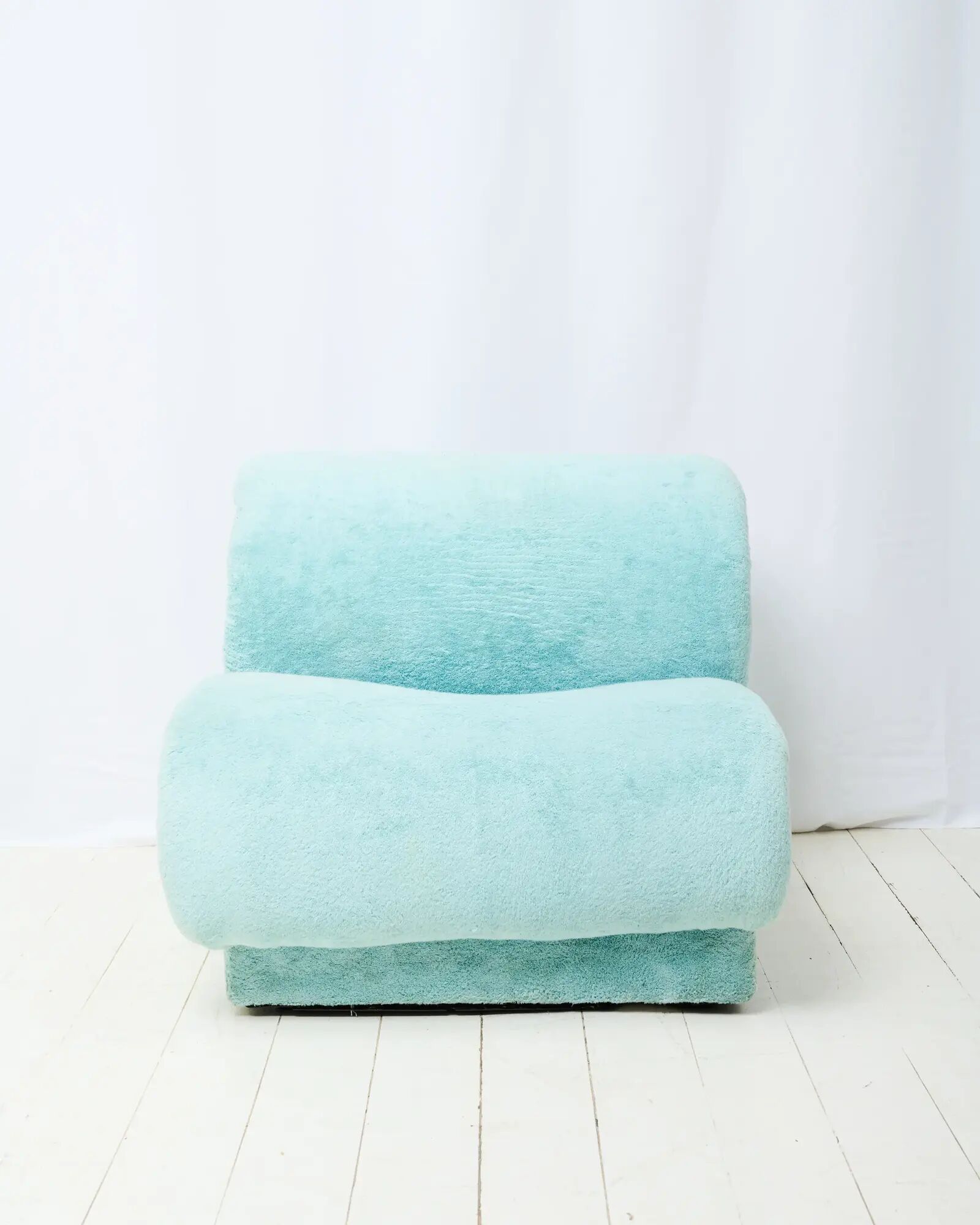 Blue armchair, Doimo Salotti, 1970s