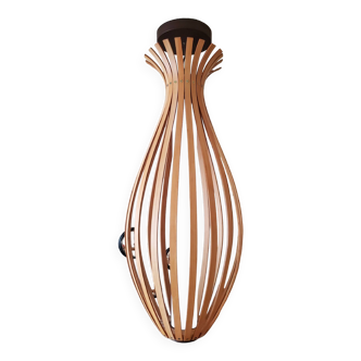 Bamboo wooden pendant light