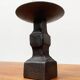 Brutalist wrought iron candlestick from the mid-century.