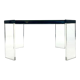 Eightie's glass and plexiglass coffee table