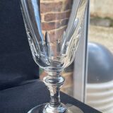 Blown and cut crystal glasses