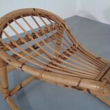 Large Bamboo Rocking Horse by Dirk van Sliedregt for Rohé Noordwolde, 1950s