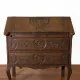 Antique solid wood secretary richly carved, in the Louis XV style.