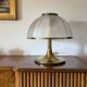 Mushroom Murano blown Glass Table Lamp, Fabbian Italy, 1970s